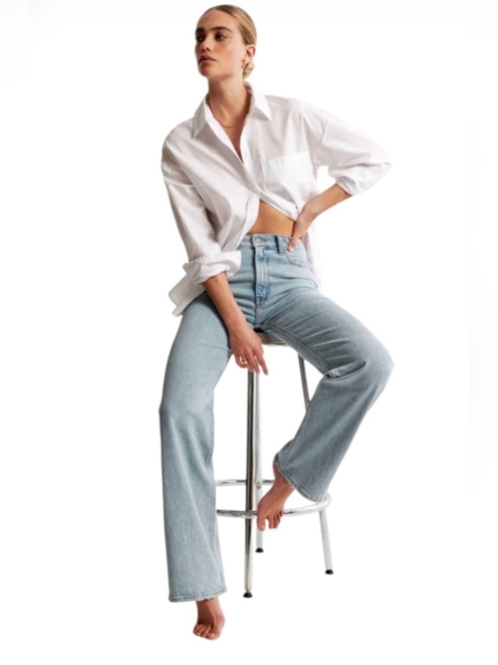 Abercrombie High Rise 90s Relaxed Fit Jeans